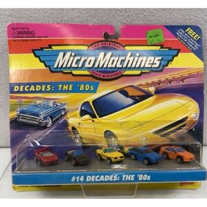 Galoob Micro Machines #14 Decades: The 80's 1994,  sealed‎ new